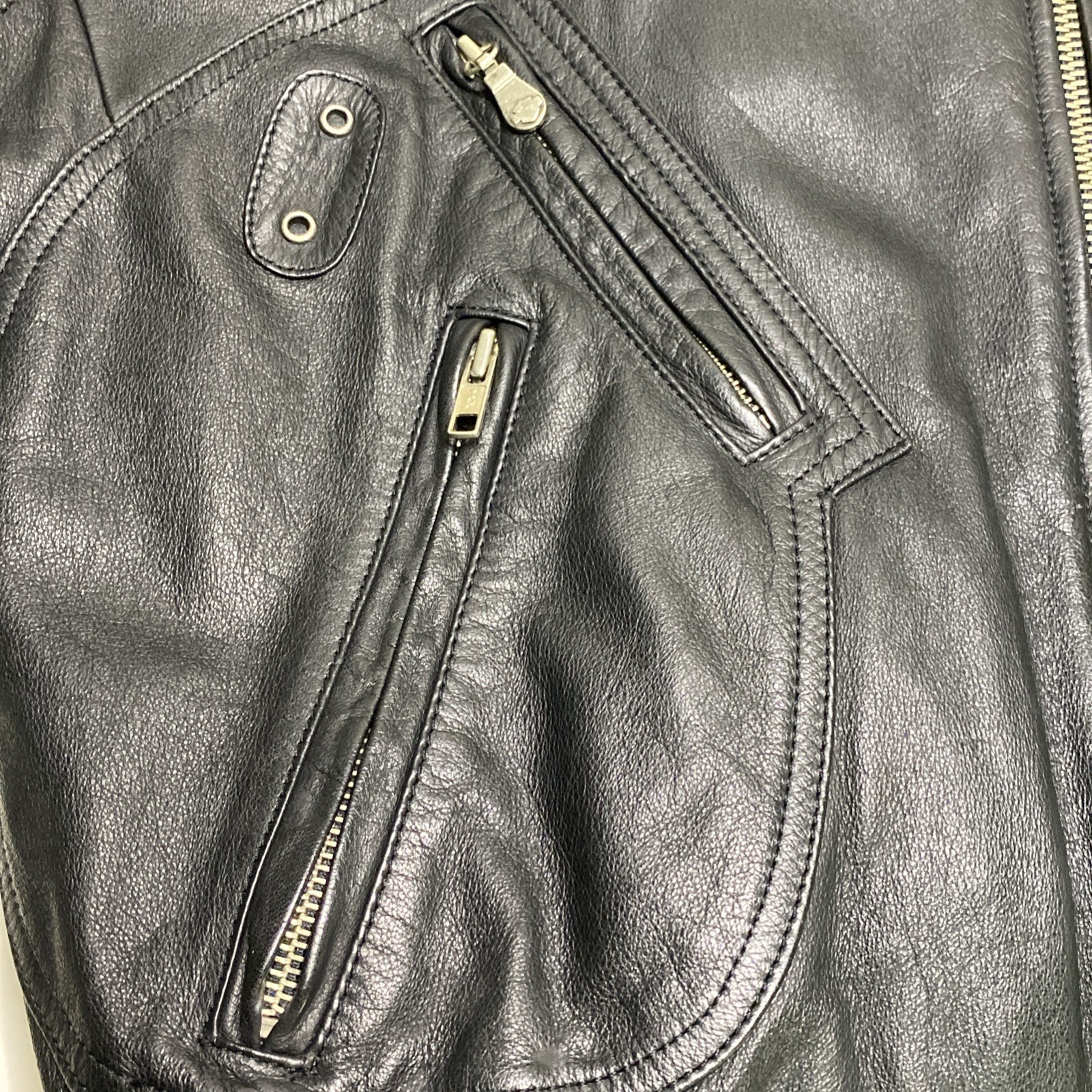 Vintage Harley Davidson Jacket Mens M Motorcycle V-Twin Power Leather Bomber