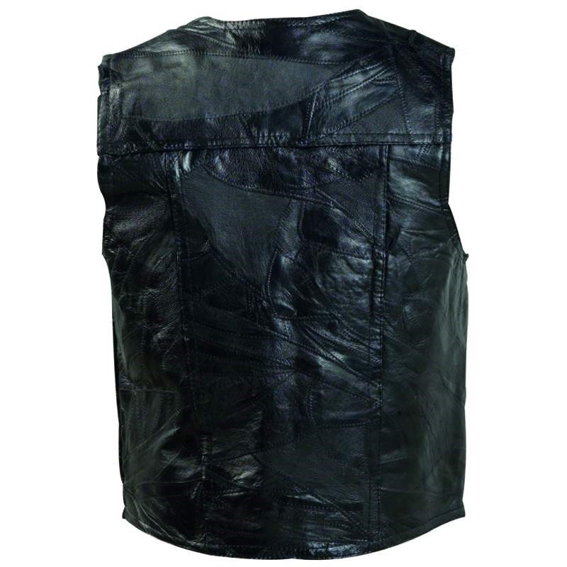 New Men’s Genuine Leather Motorcycle Biker Vest Lg XL 2X Or 3X