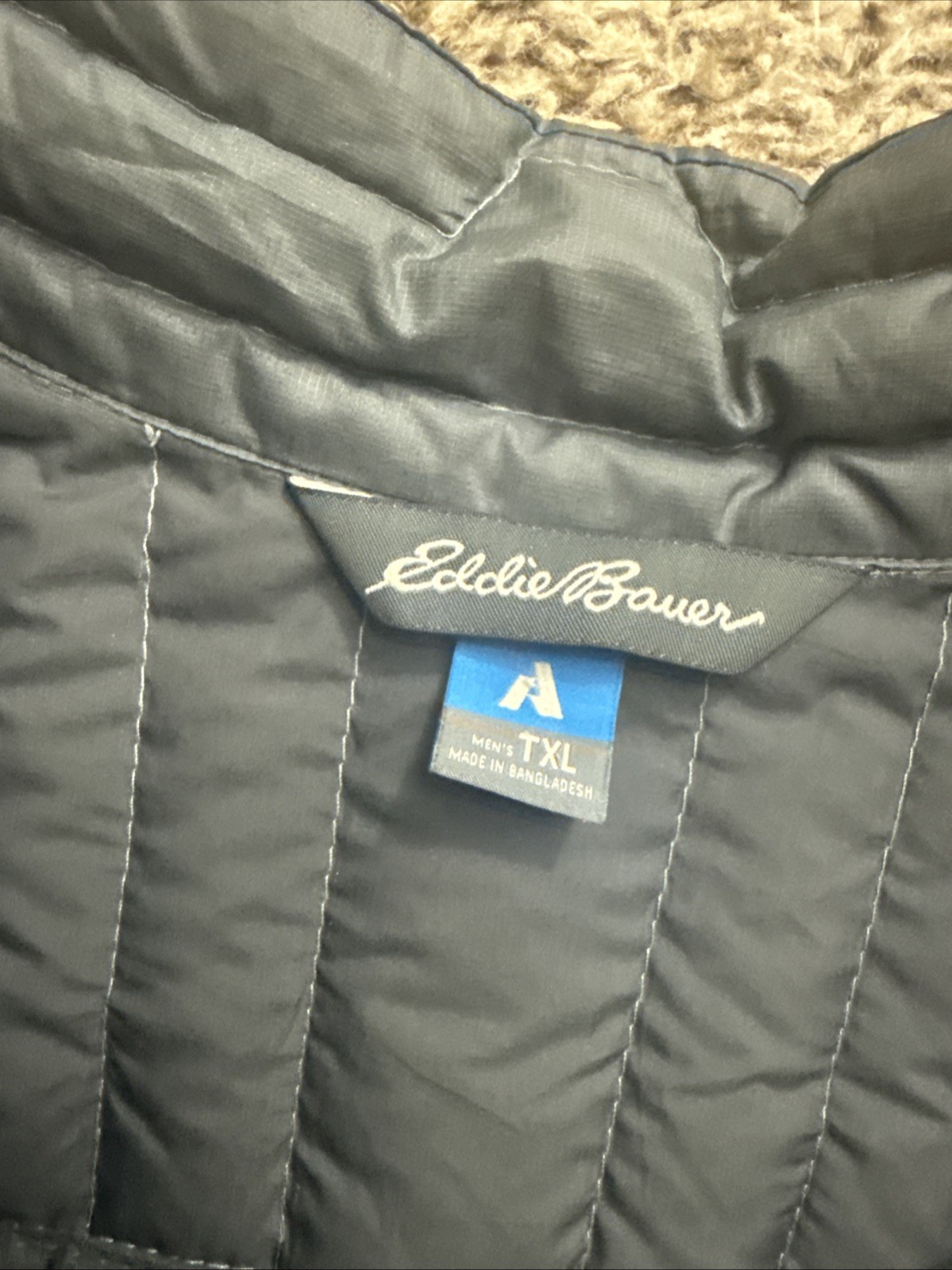 Men’s TXL XL Tall Eddie Bauer 800 Stormdown Soft Shell Zip Sleeveless Vest