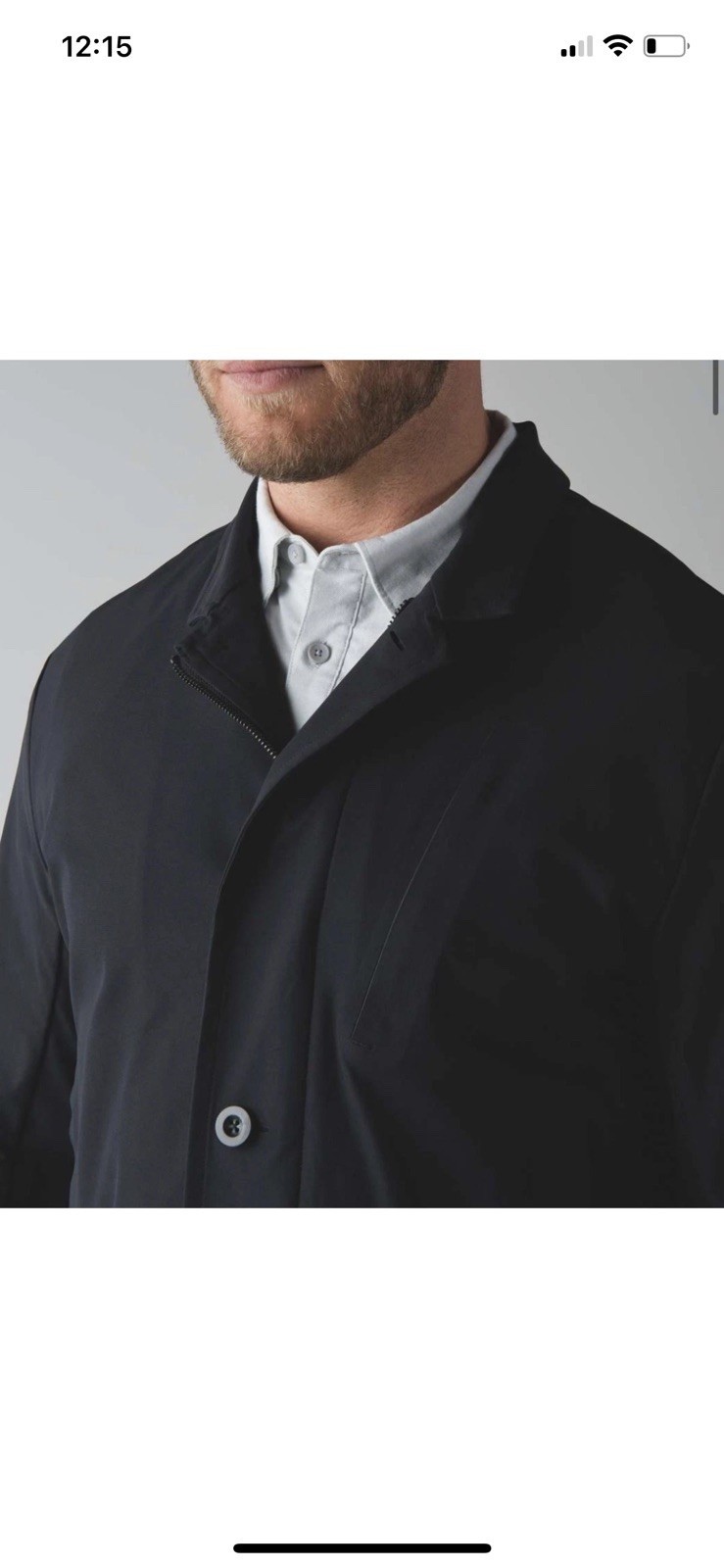Lululemon NonStop Blazer Men M Black Technical Stretch Warpstreme $298 new