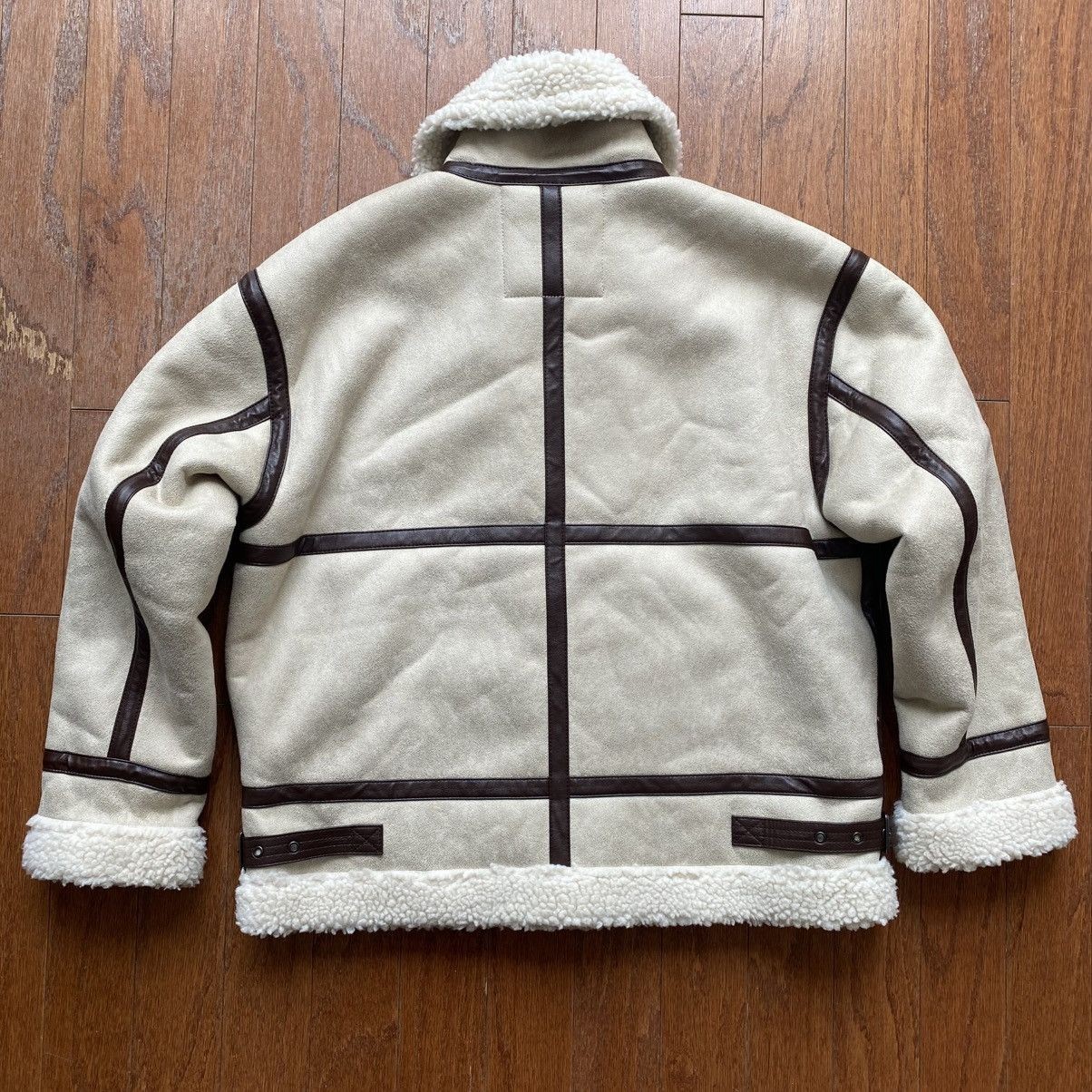 Alpha Industries Shearling Styled Asymmetrical Bondage Jacket Size M