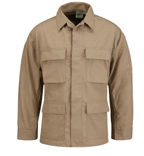 PROPPER BDU COAT 3XLR KHAKI CANVAS Ripstop height 67 – 71″ chest 53 – 57″