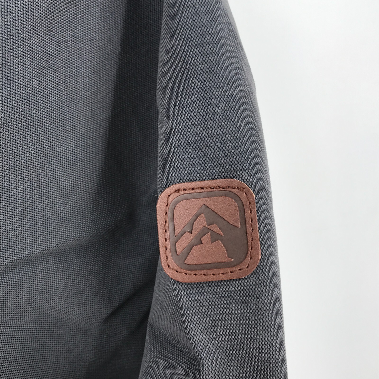 Rugged Elements Mens Jacket XL Gray Full Zip Hooded Wind Water Resistant Lined