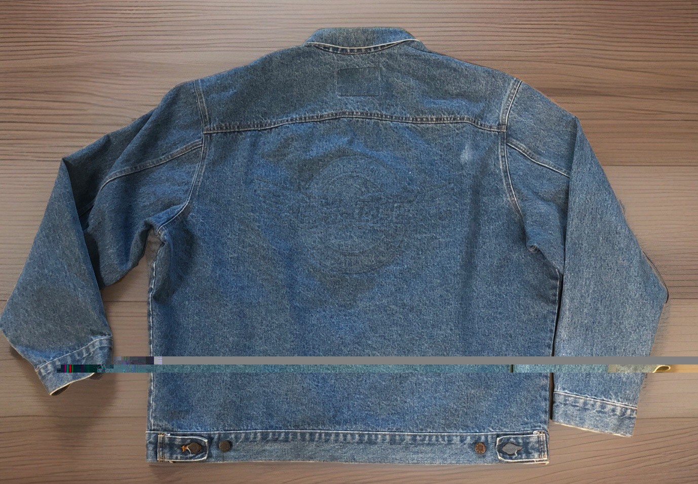 Vtg Denim Jacket March Of Dimes Embossed 2XL 90’s Y2K Biker Jacket