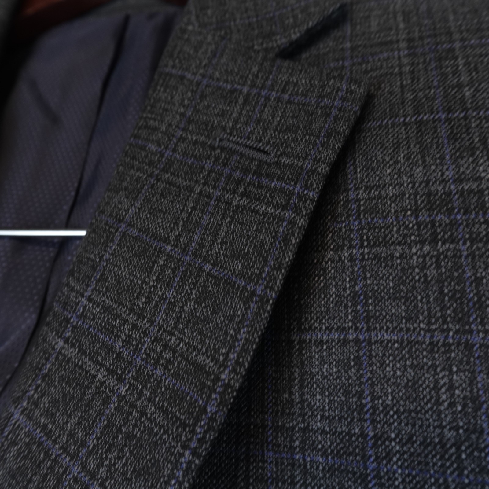 NWT MICHAEL KORS Blazer Mens Plaid Two-button Sport Jacket 36S Gray
