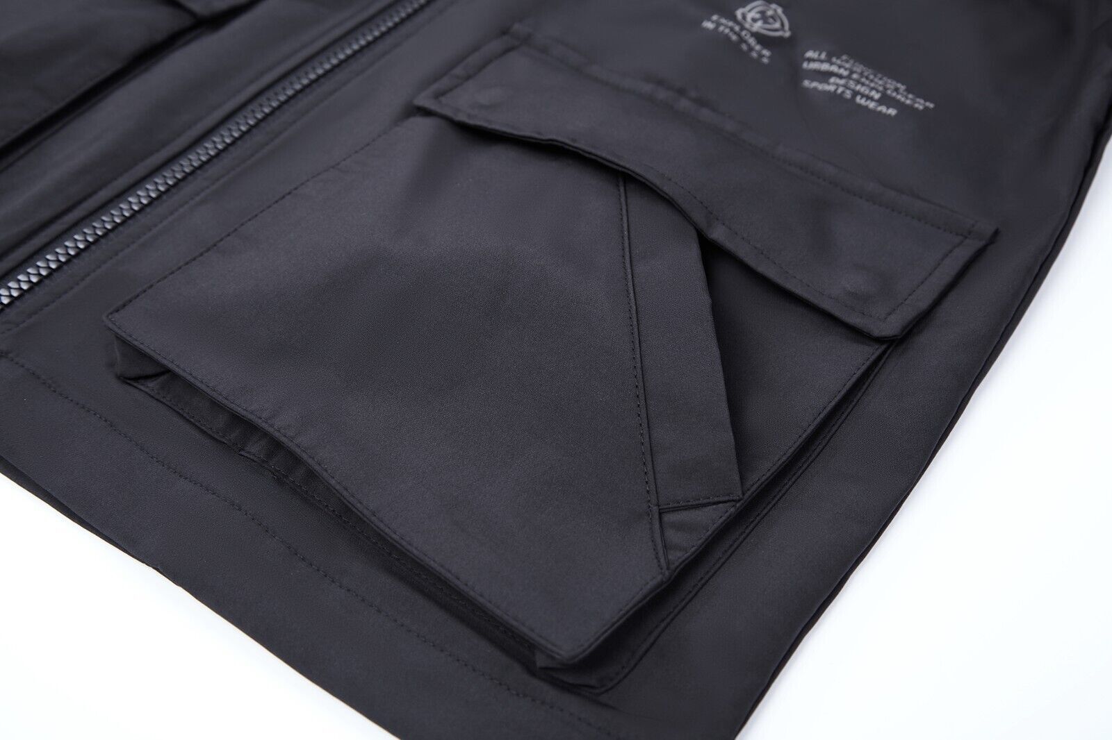 Niepce NX Matte Black Tactical Techwear Jacket Urban Streetwear Hooded Coat