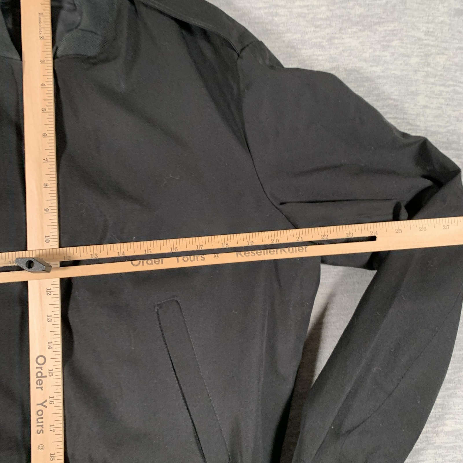 Patriot Jacket Mens 40 Regular Black Windbreaker Bomber Removable Liner