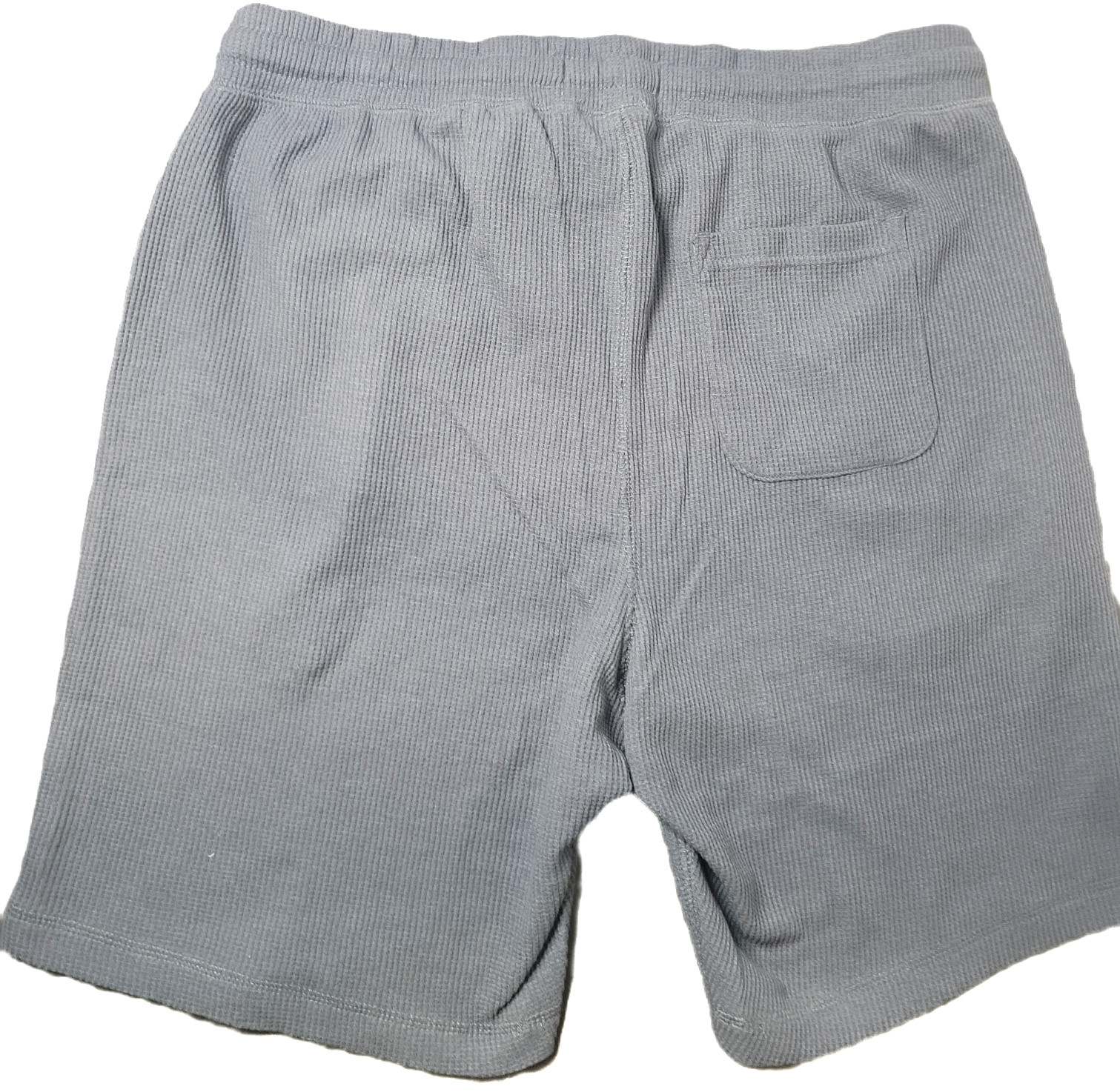 American Garage Thermal Waffle Knit Shorts, Gray, Size Large, NWT, E-1