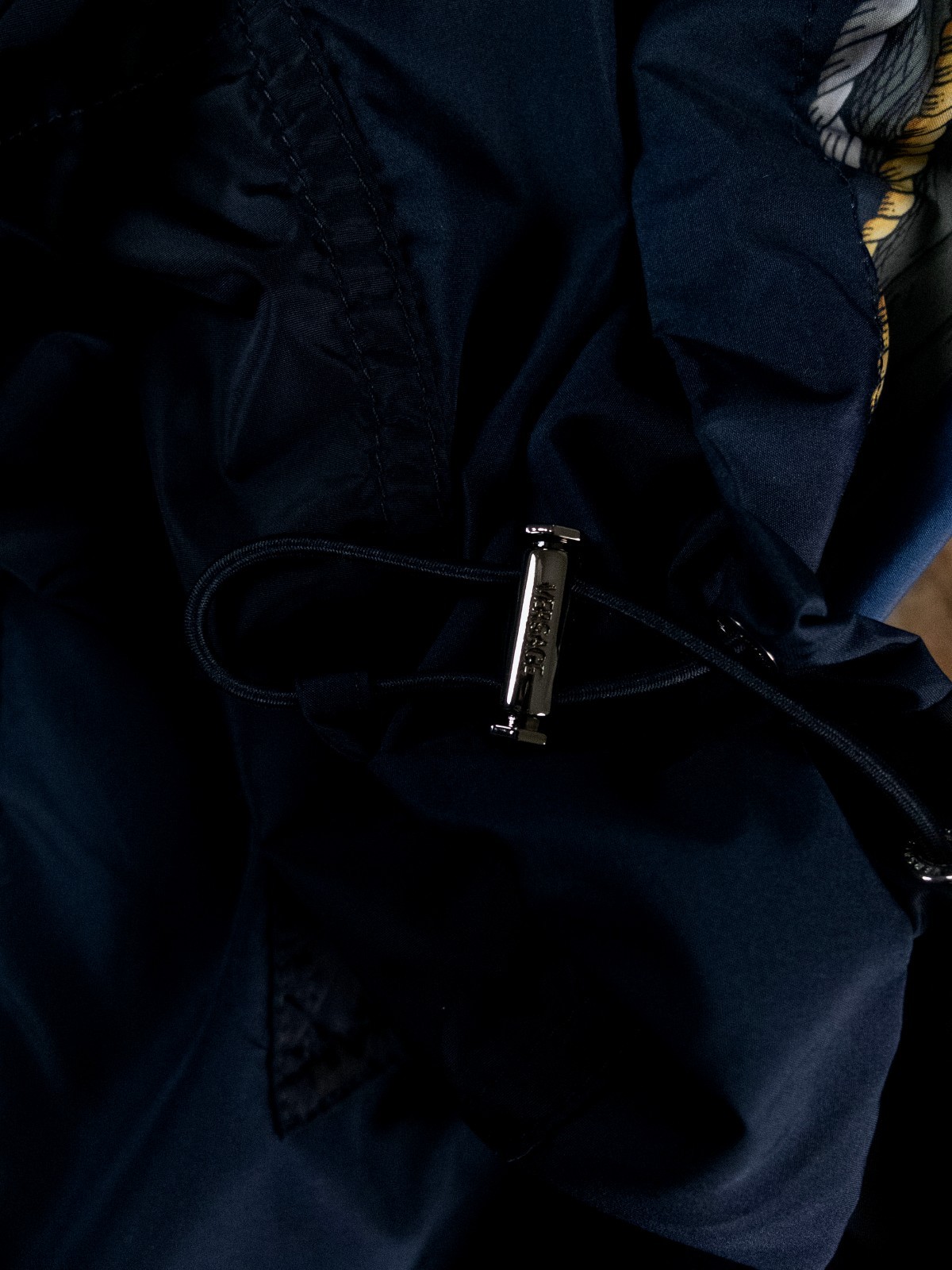(NO CUSTOMS TAX) VERSACE navy blue Nautical nylon windbreaker Size Medium