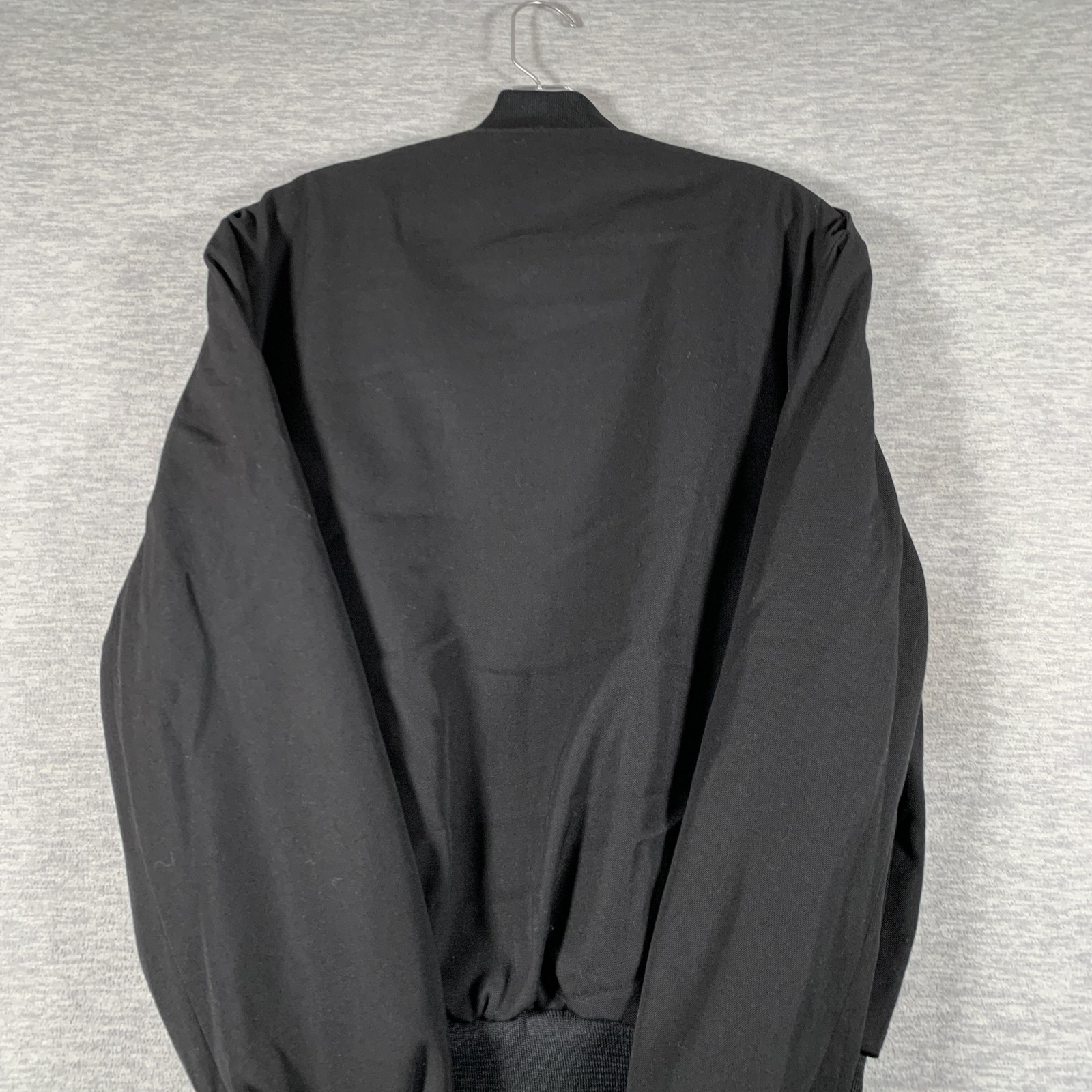 Patriot Jacket Mens 40 Regular Black Windbreaker Bomber Removable Liner