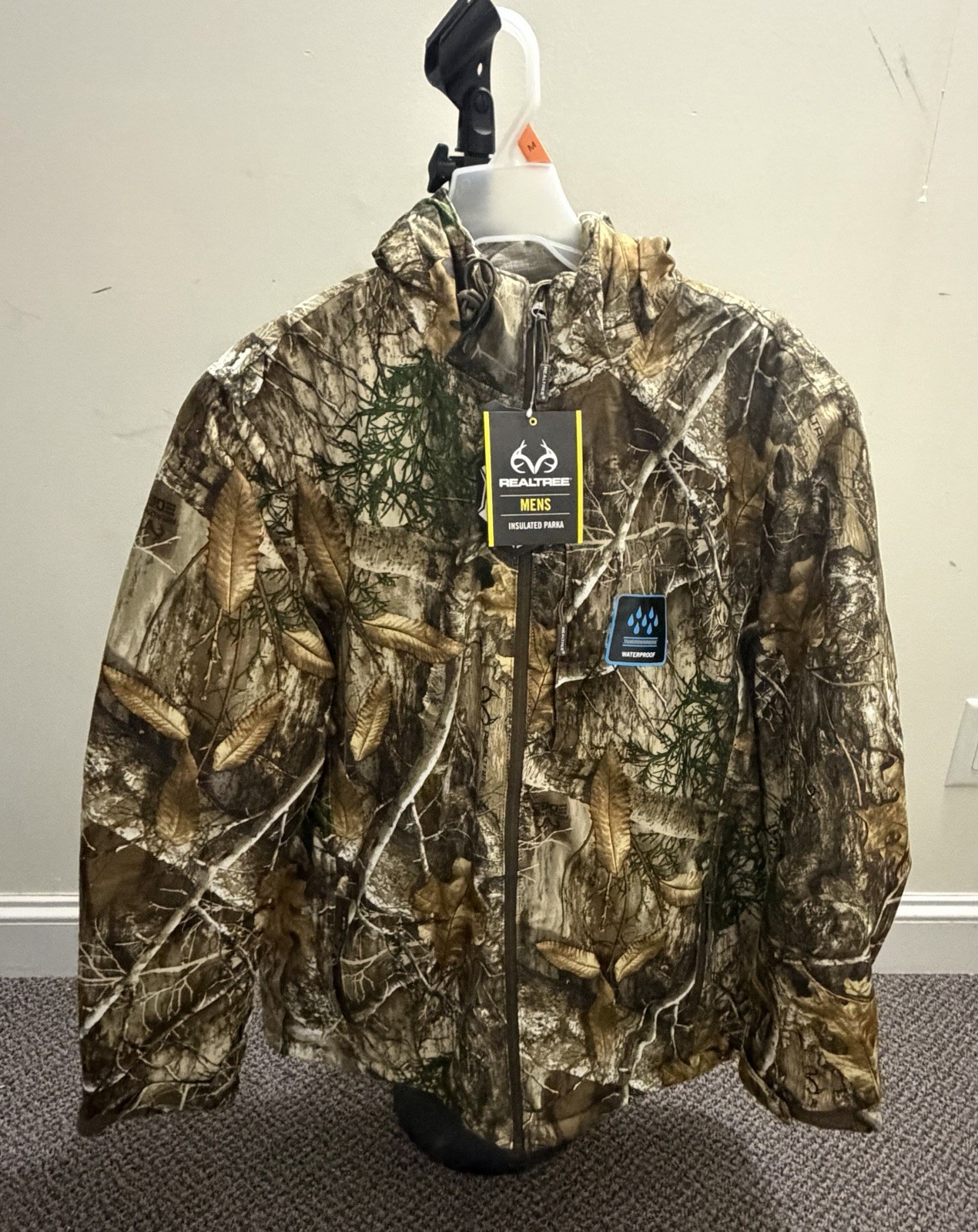Realtree Edge Men’s Insulated Parka Jacket Size Medium Waterproof Windproof New