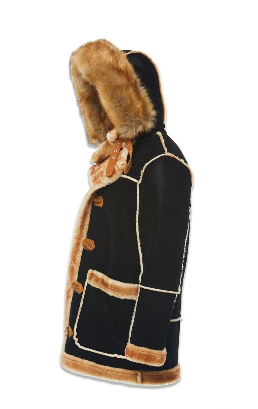 JORDAN CRAIG Denali Shearling Jacket Light Brown – Black Coffee