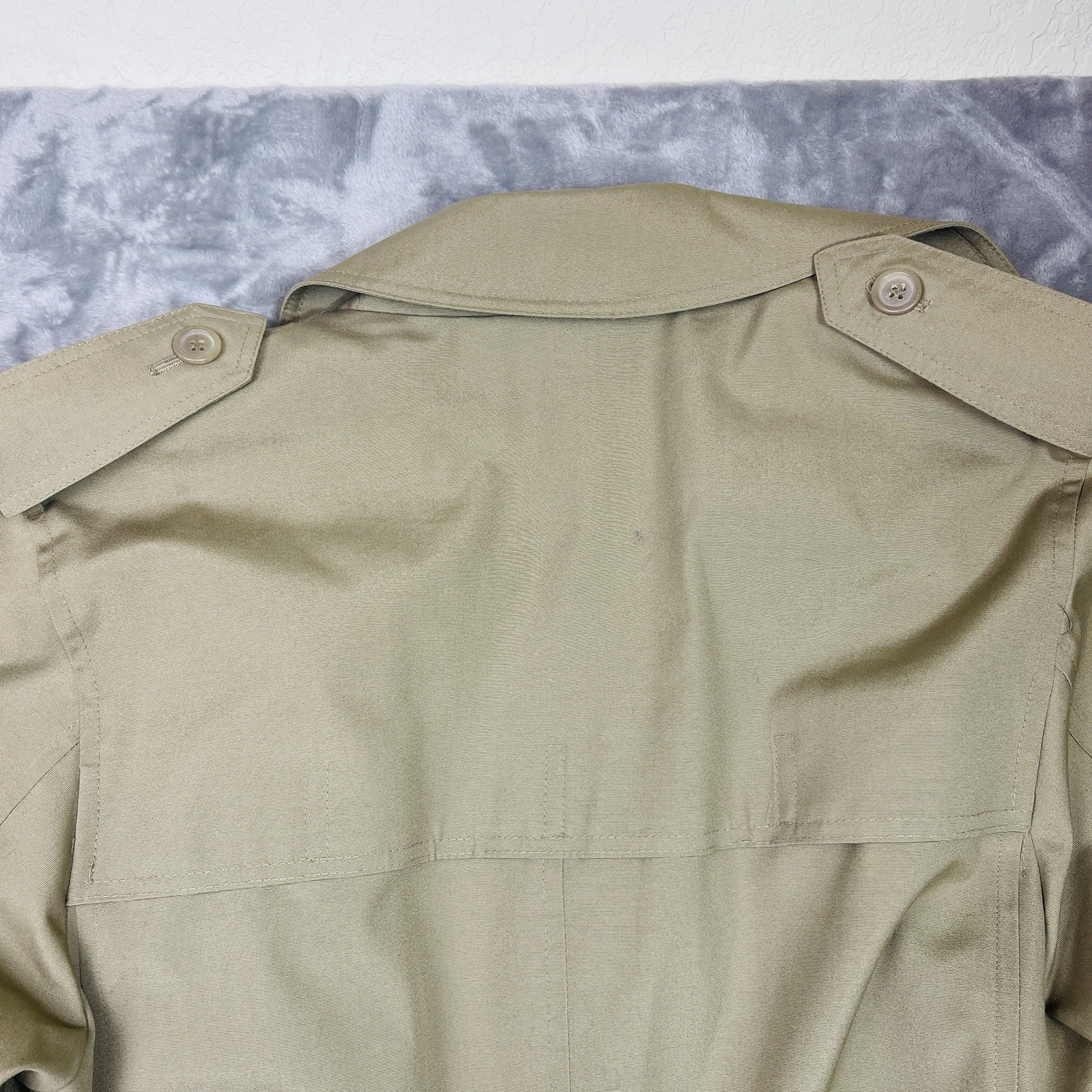 Vtg 80s Hill Archer 40R Camel Trench Coat Western Duster Removable Liner