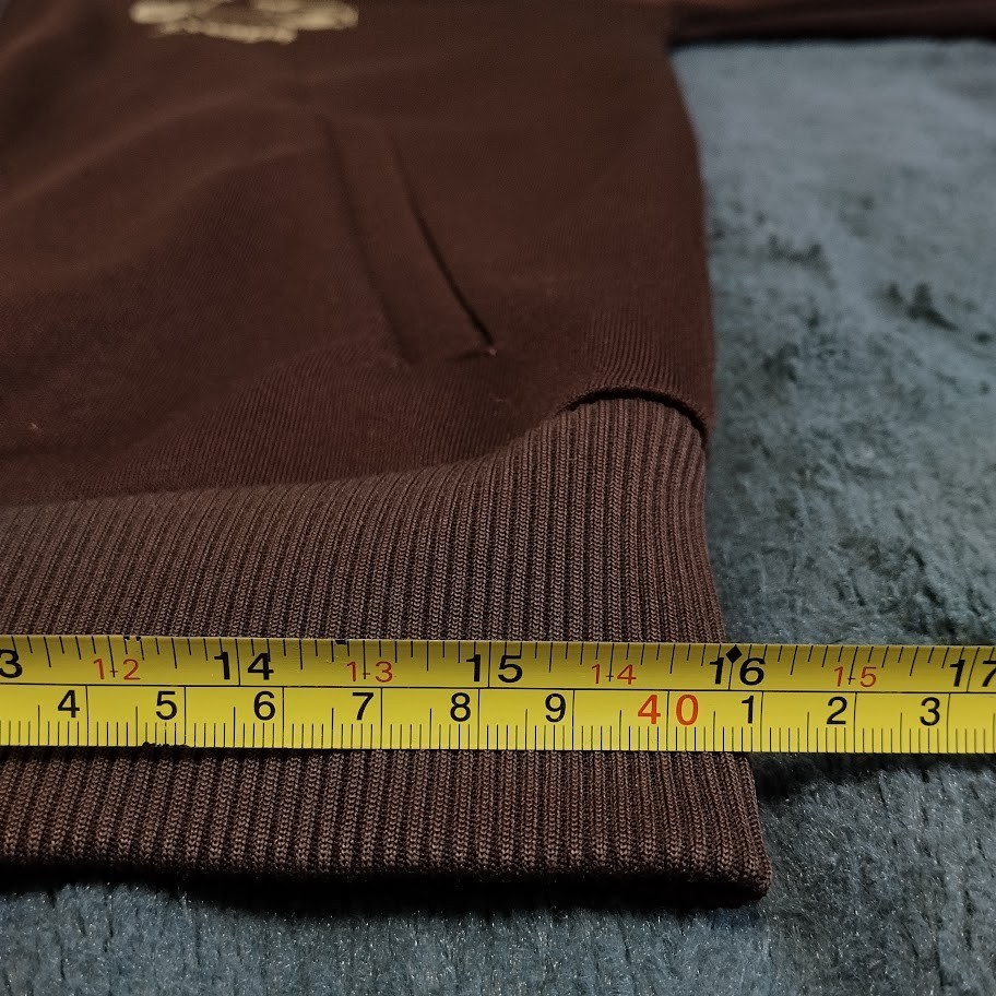Vespa Piaggio Scooter Hoodie Hooded Sweat Jacket With Zip Brown Size M