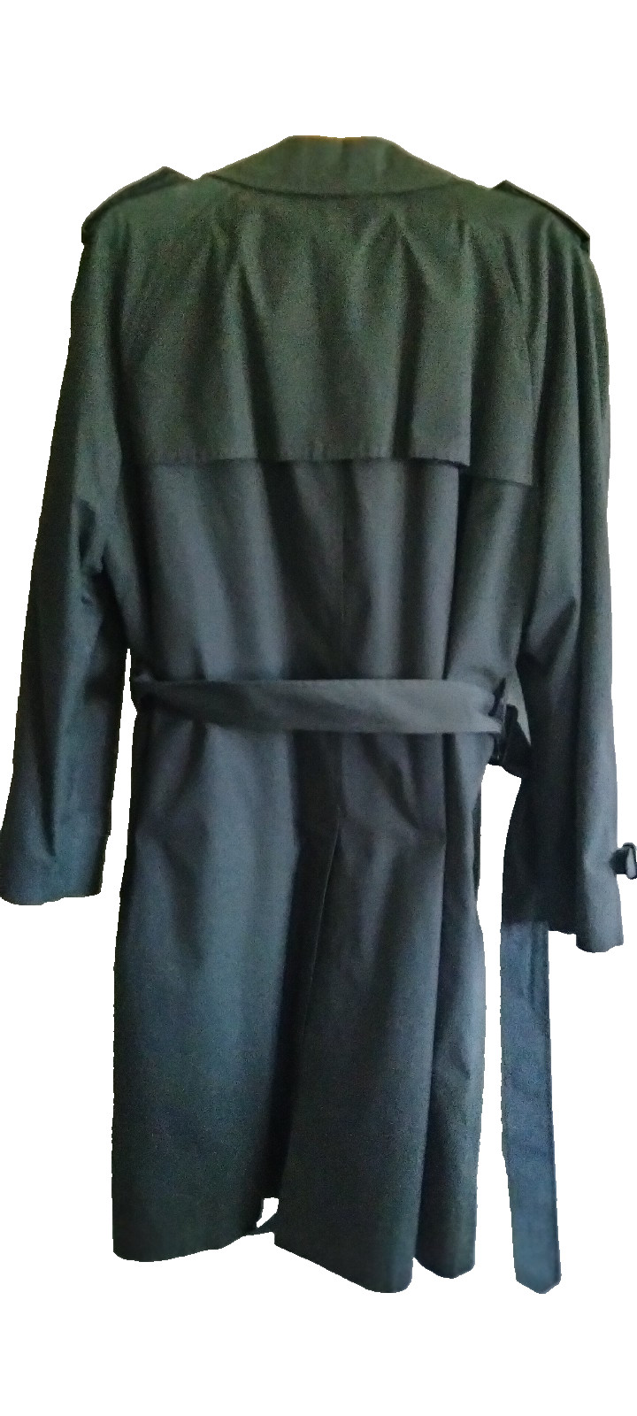 London Fog Double Breasted MainCoats TrenchCoat-Dark Grey-Zipper Lining-44R