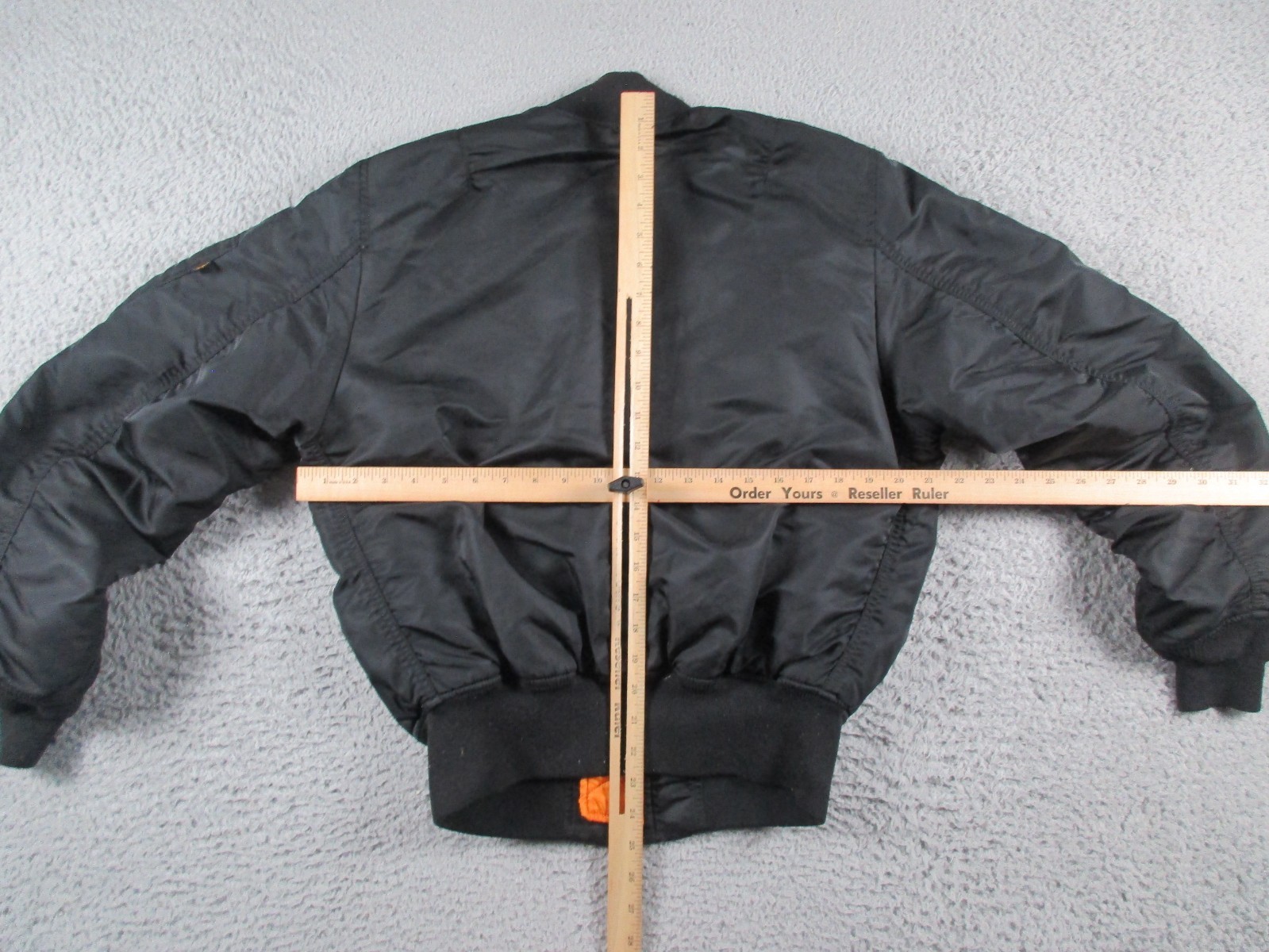 Alpha Industries Jacket Mens Small Black MA1 Flight Bomber Reversible