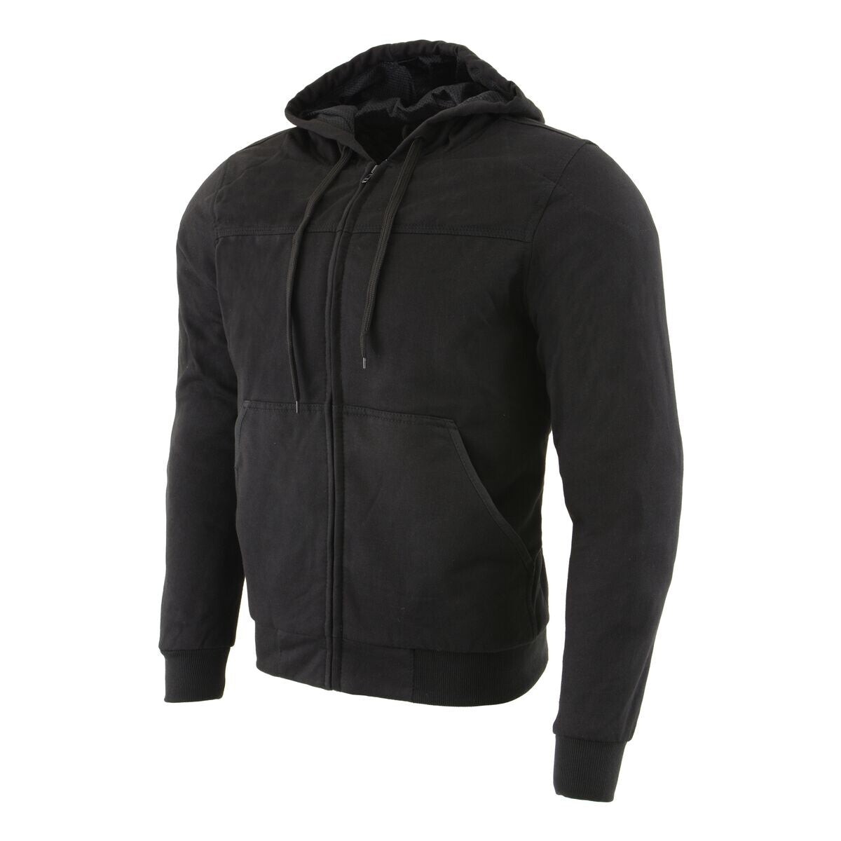 Milwaukee Leather 1788 Men’s CE Approved Armored Riding Hoodie Sweater w/Aramid