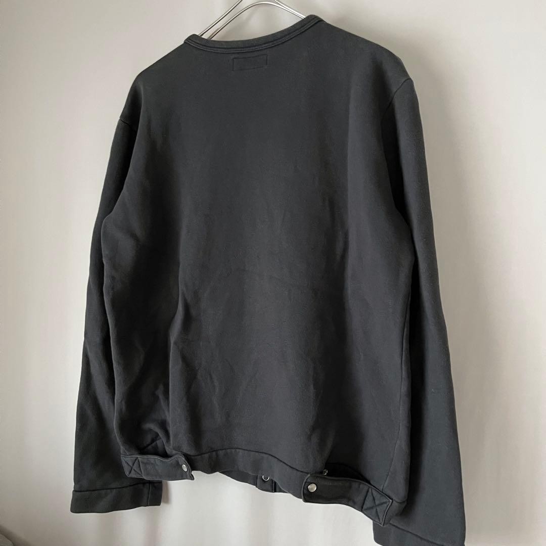 agnes b. Charcoal Gray Cardigan Sweat Material T1 Size S