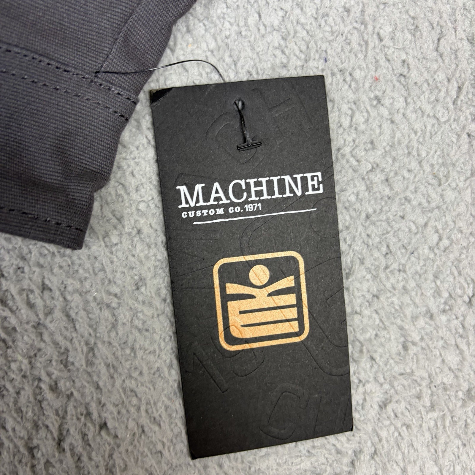 Machine Custom Co. Jacket Mens Medium Gray Lined Snaps Workwear Outdoor NWT