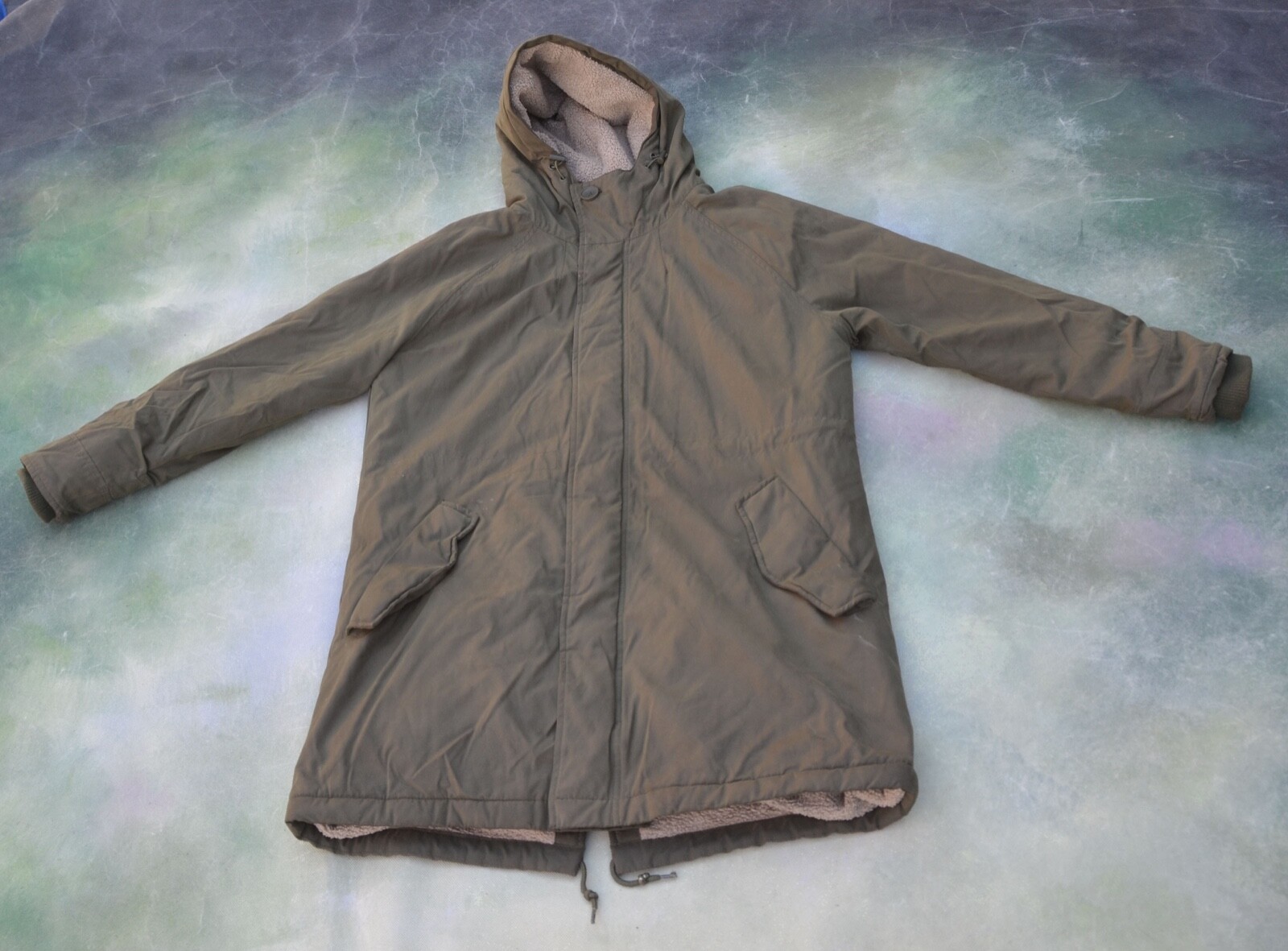 Vintage Airdate Amsterdam GOOD DAY YES Men’s Green Olive Jacket Size L.