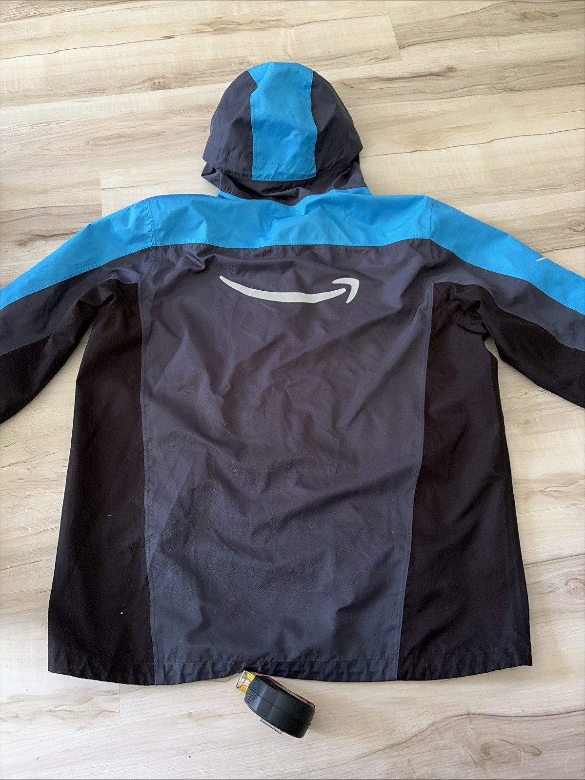 Amazon Prime Driver Rain Shell Jacket Sz Xl Full Zip Reflective
