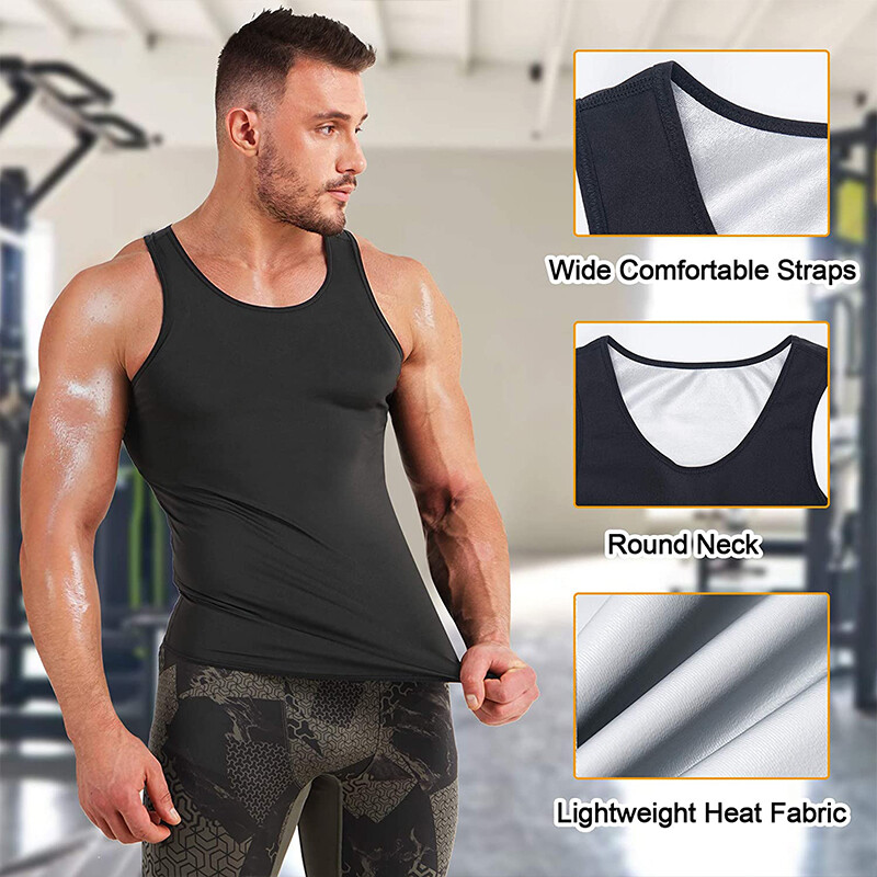 CGTFY Gynecomastia Compress Tank Top Men Slimming Body Shaper Vest Athletic Vest