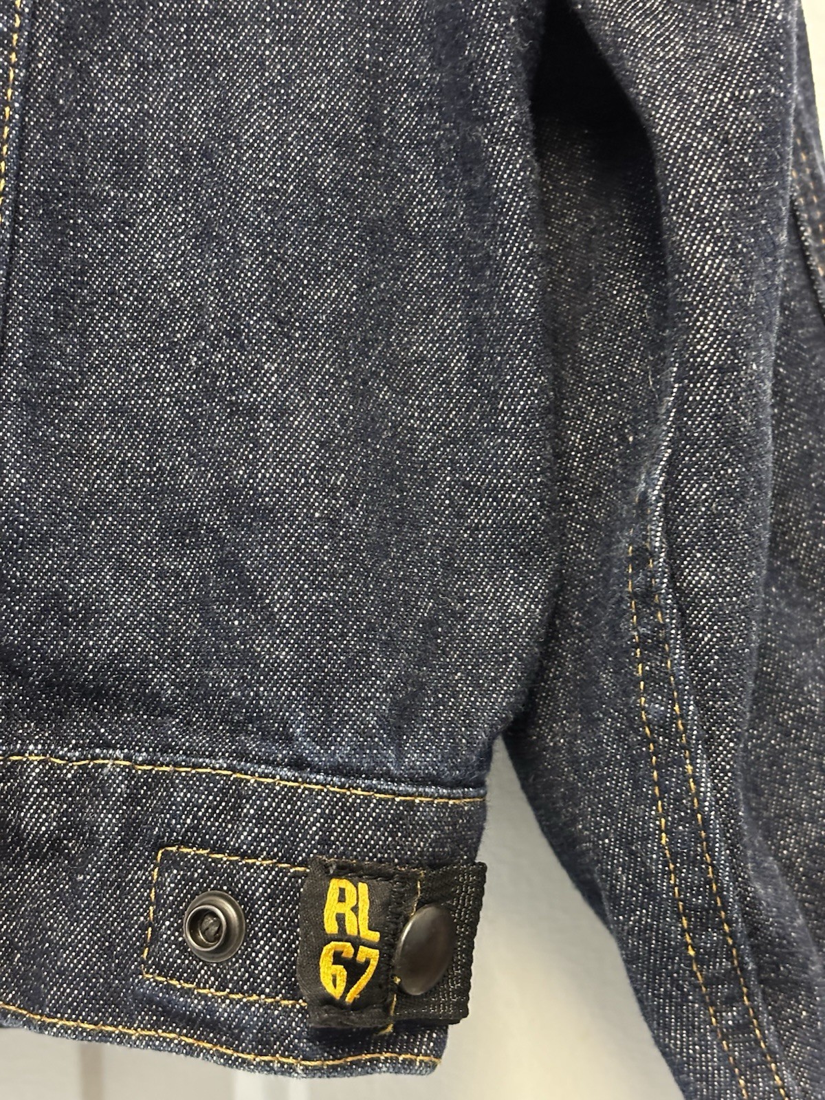 Polo Ralph Lauren Men’s Jacket Sz Med Dk Blue Denim Trucker