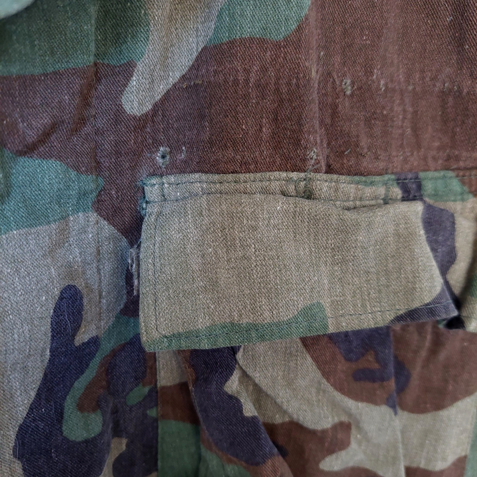 Vintage US United States Army Woodland Camouflage Field Jacket Sz Small Regular