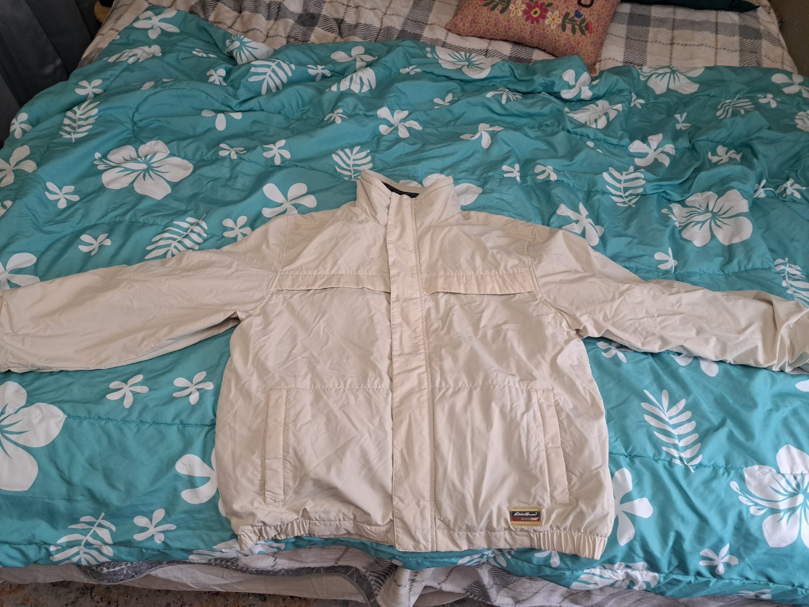Eddie Bauer Jacket Weather Edge Mens Large Waterproof No Hood #3