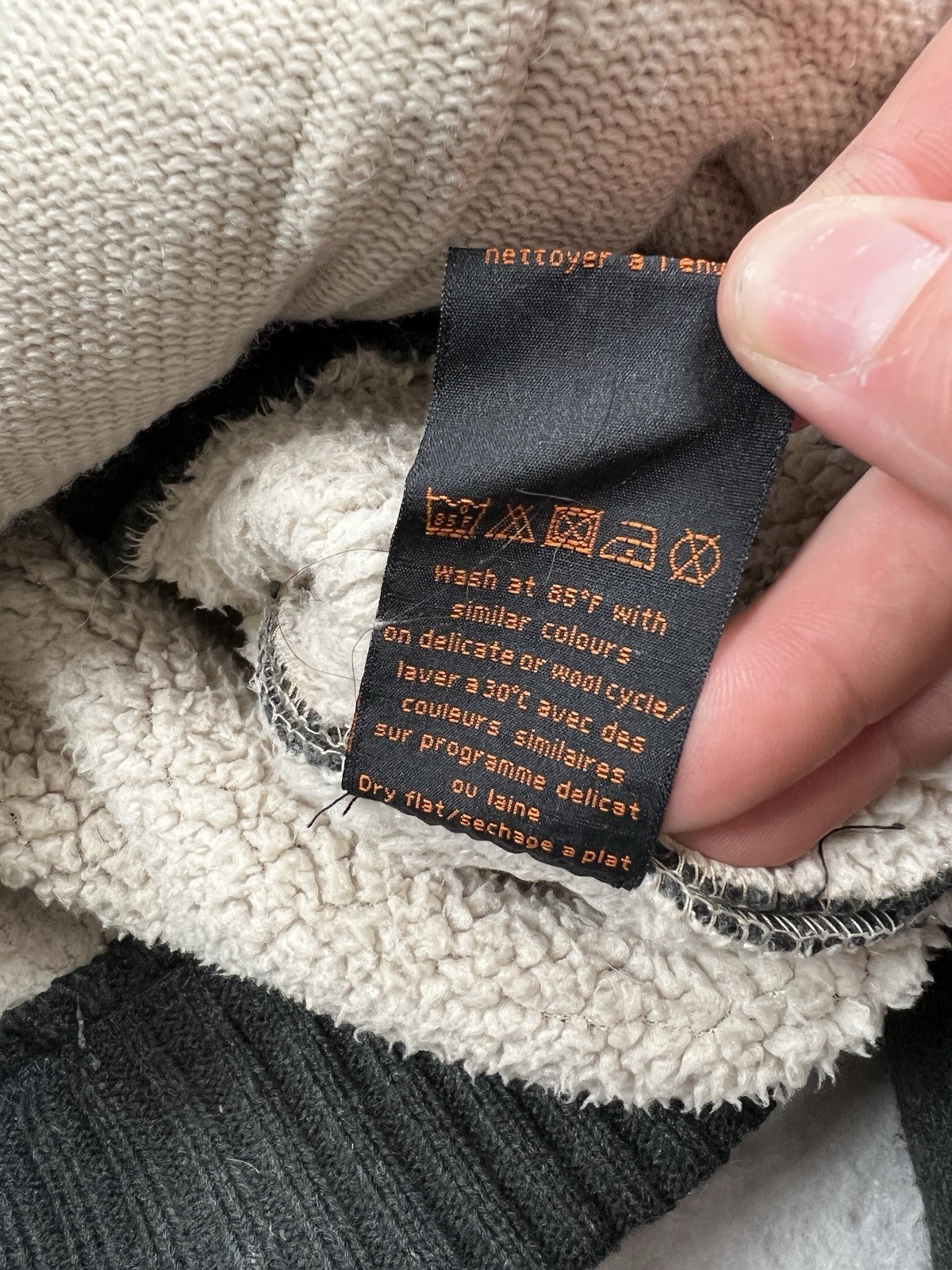Schott Bros B3 Jacket Mens Large Black Sherpa Lined Full Zip Army Type Garment