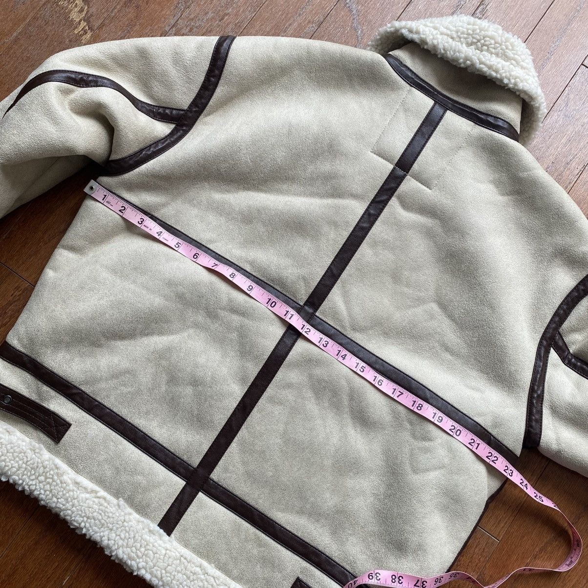 Alpha Industries Shearling Styled Asymmetrical Bondage Jacket Size M