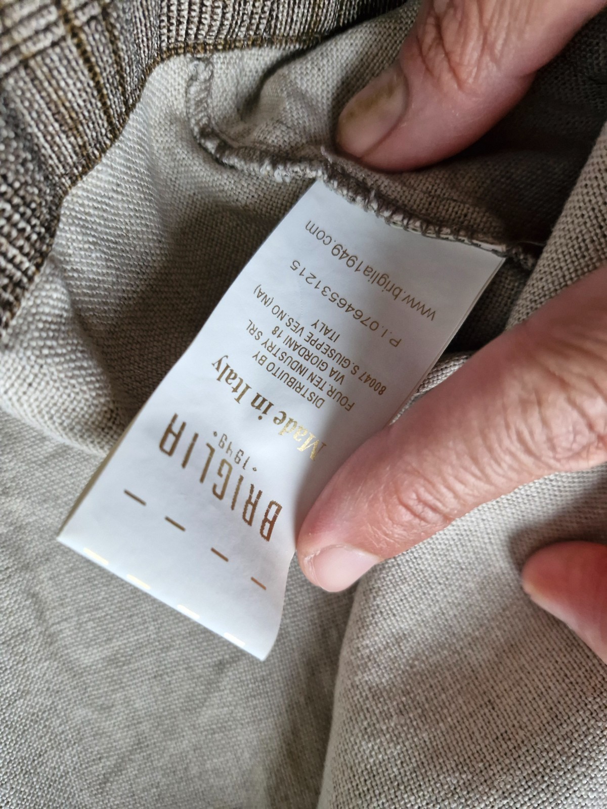 FIELD JACKET BRIDLE SIZE 50 100% LINEN