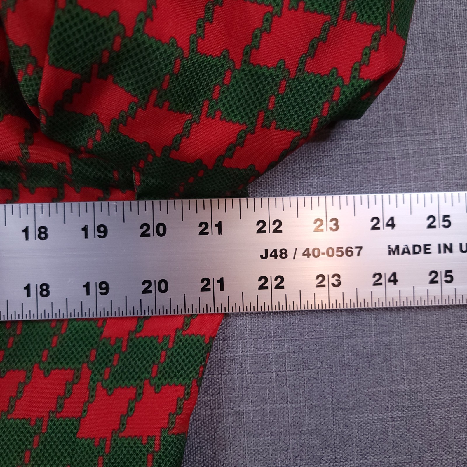December 25th Holiday Men’s Medium Red Green Lined Houndstooth Party Blazer