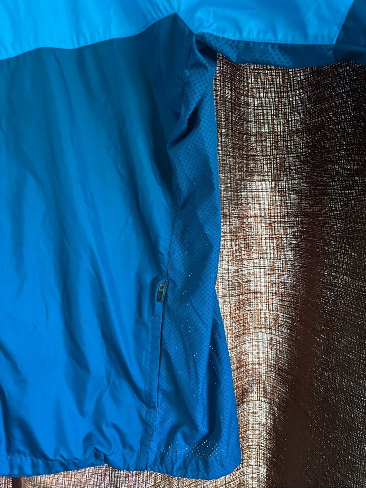 Nike Men’s Blue Teal Colorblock Windbreaker Jacket