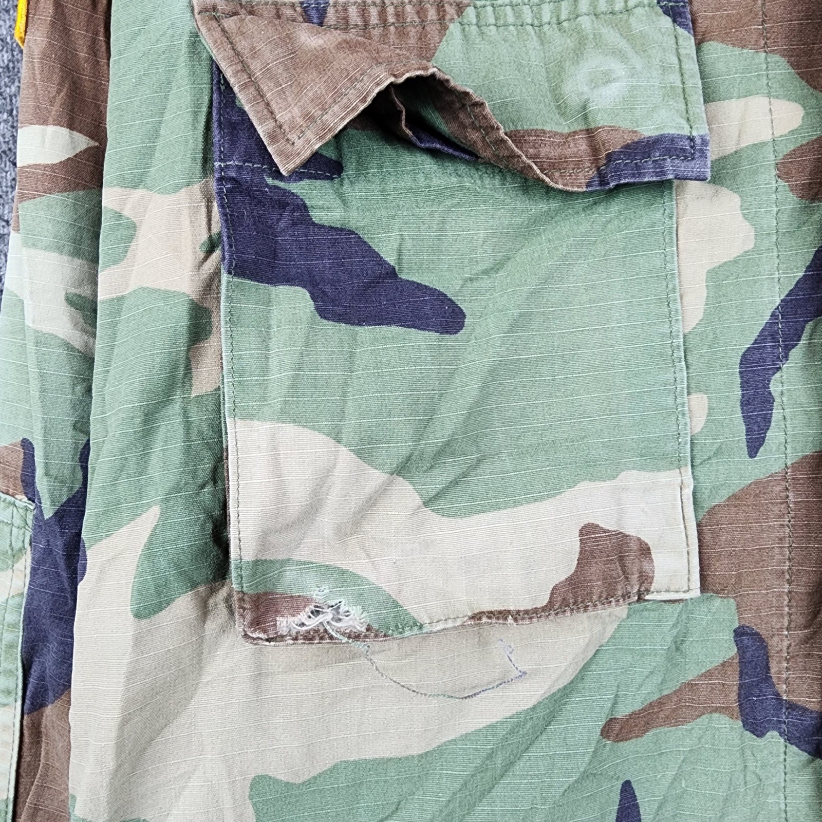 US Army Combat Shirt Mens Medium Green Woodland Camo Ripstop 101st Airborne BDU