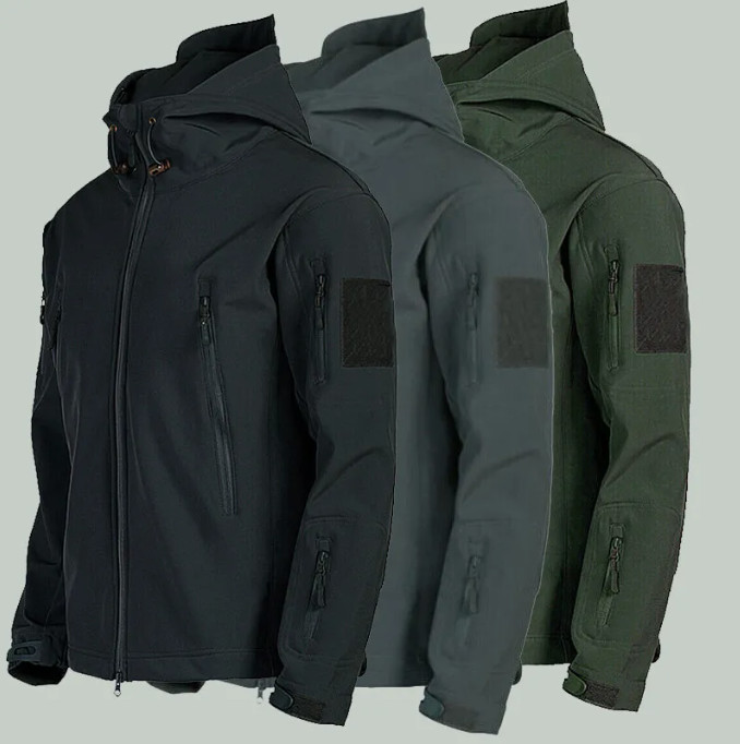Men’s Tactical Jacket Waterproof Soft Shell Military Warm Outdoor Work Coat