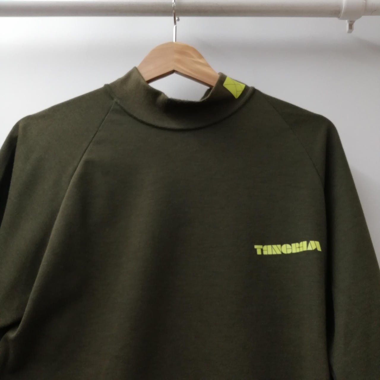 TANGRAM TGS-MT105 Basic Logo Air Mockneck T-Shirt S 96cm Chest Blue