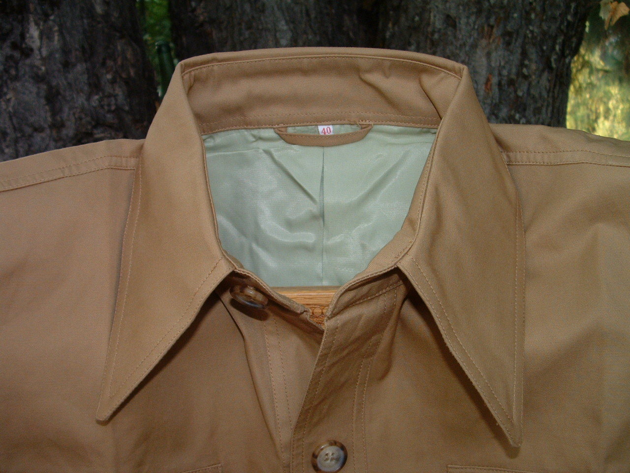 VTG HUNTING WORLD NYC Safari Bush Jacket BROWN 38 – Pleated – NOS MIB