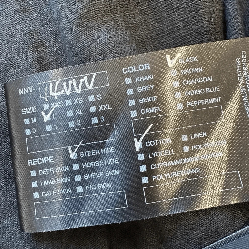 No, No, Yes The Leather Tailor Laboratory Double Sided Coat (READ DESCRIP)