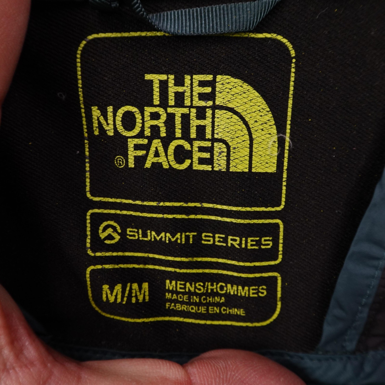 North Face Jacket Mens Medium Green Black Summit Series 800 Verto Micro Hooded