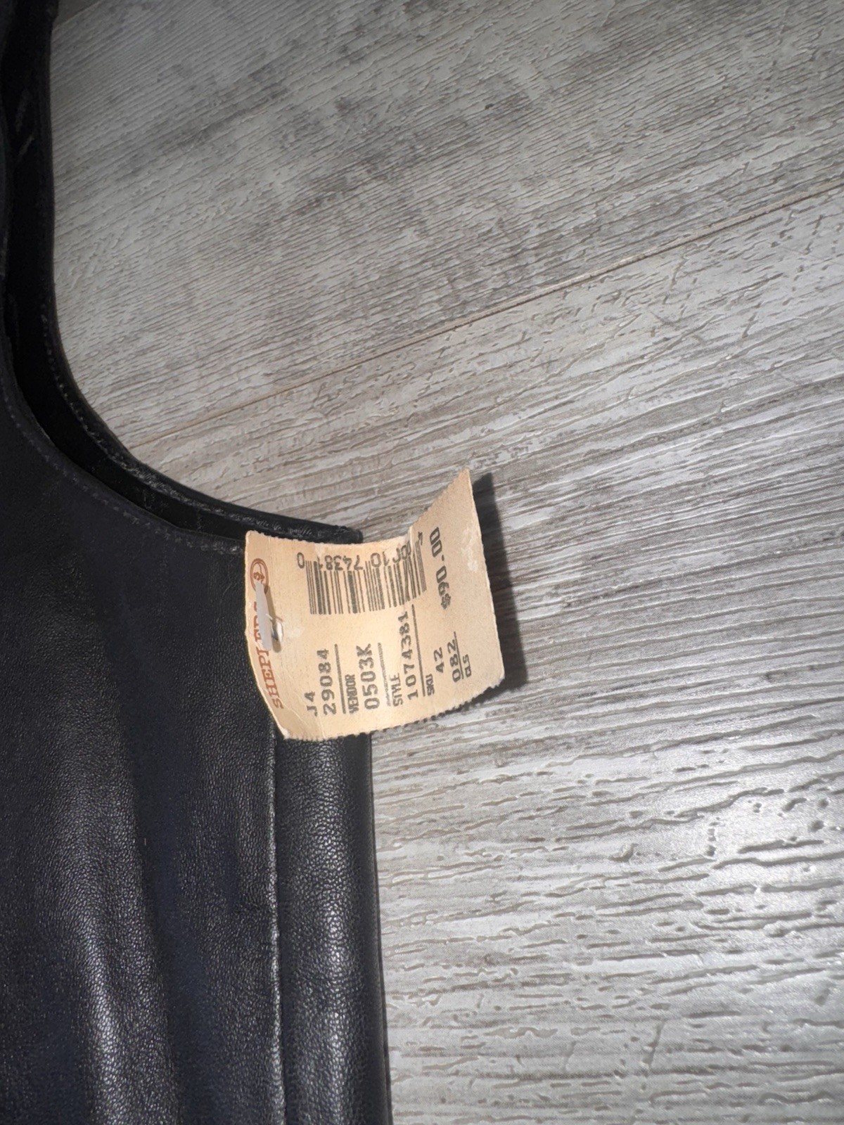 Scully authentic black Leather western suit waistcoat vest 42 nwt new