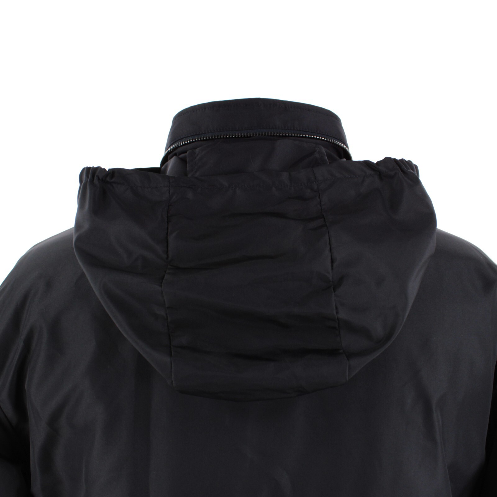 Zanella NWT Padded Nylon Jacket w/ Optional Hood Size XL US In Solid Blue