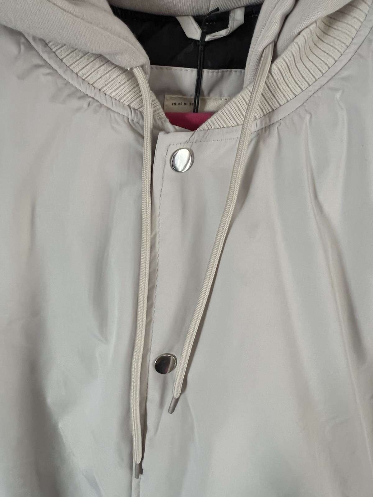 Essentials Basic Zak Brand Flight Jacker with Hood Size Large