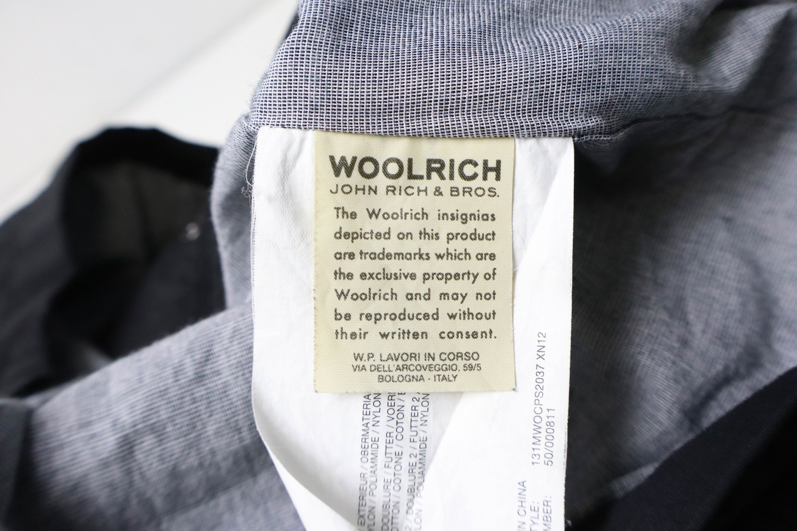 WOOLRICH JOHN RICH & BROS Jacket Men’s MEDIUM Black Utility Field Multi Pocket