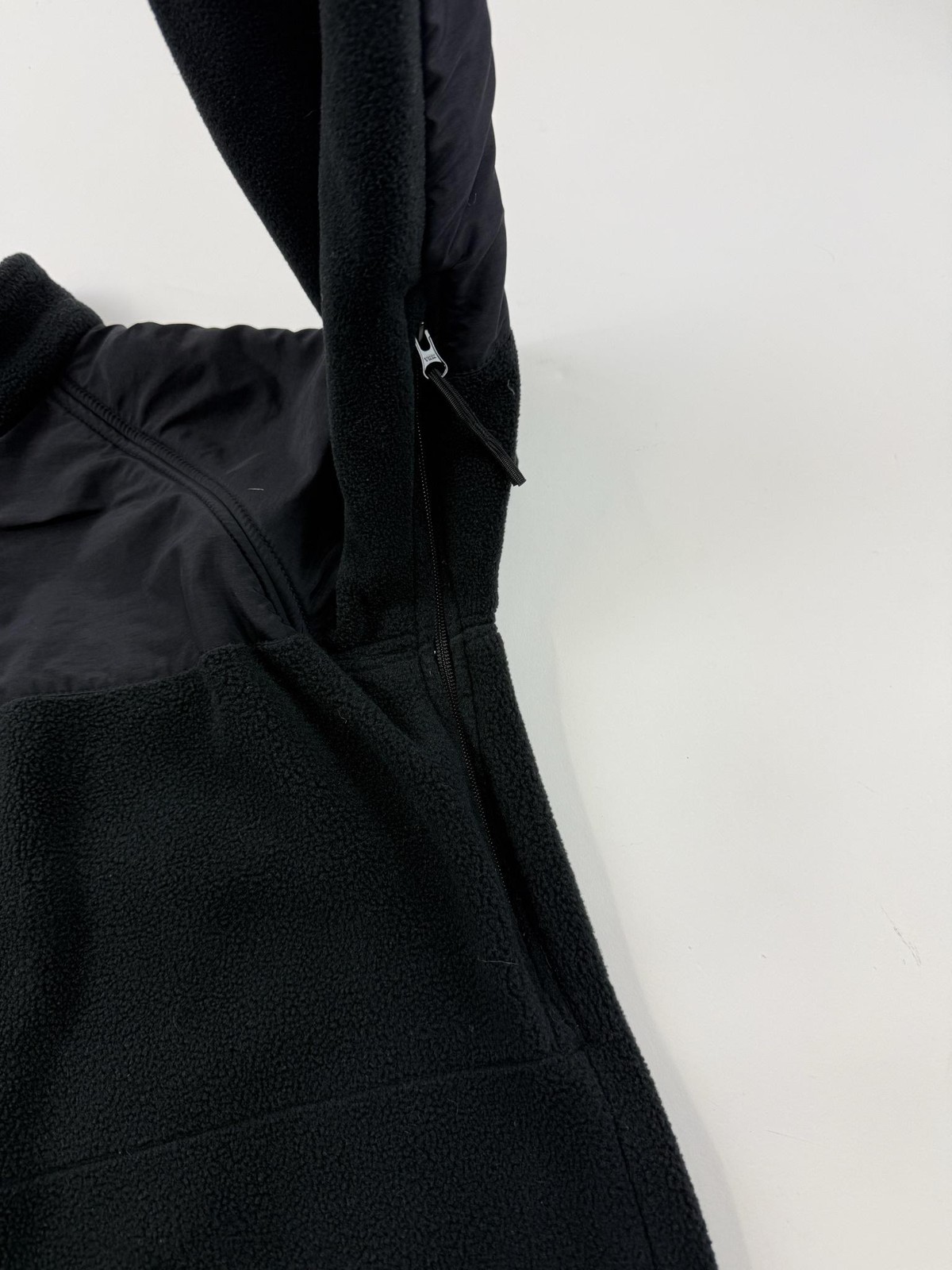 Navy Parka Military Jacket Mens Small Short Black Fleece Liner Full Zip US BIB