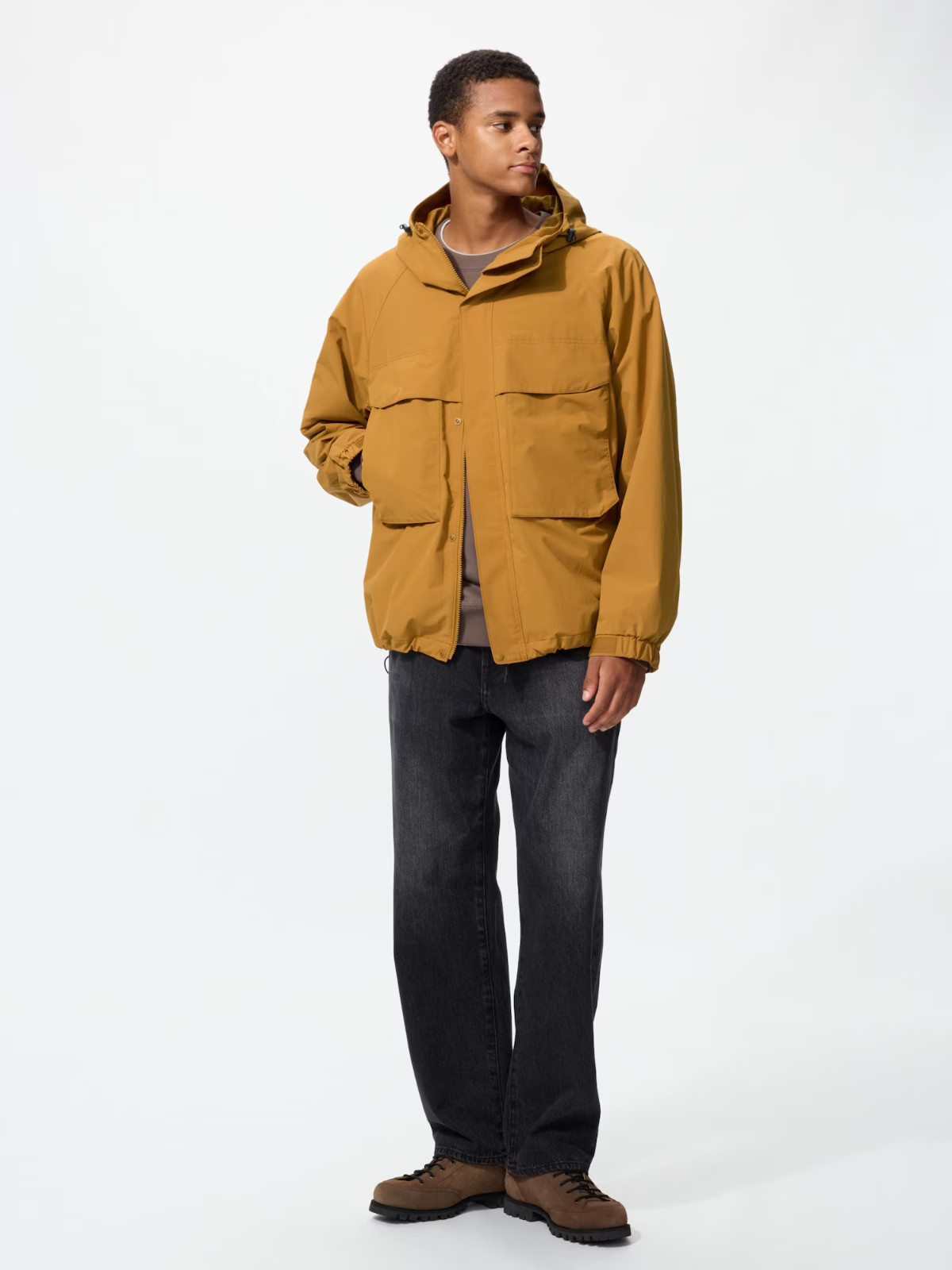 UNIQLO Windproof Parka XS-4XL Men Hooded Water Repellent 2 Colors 478231 NWT