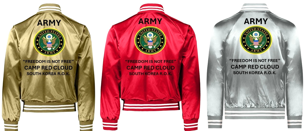ARMY* FITZSIMONS ARMY MEDICAL CENTER-CO *SATIN JACKET*ARMY OFFICIAL LICENSE