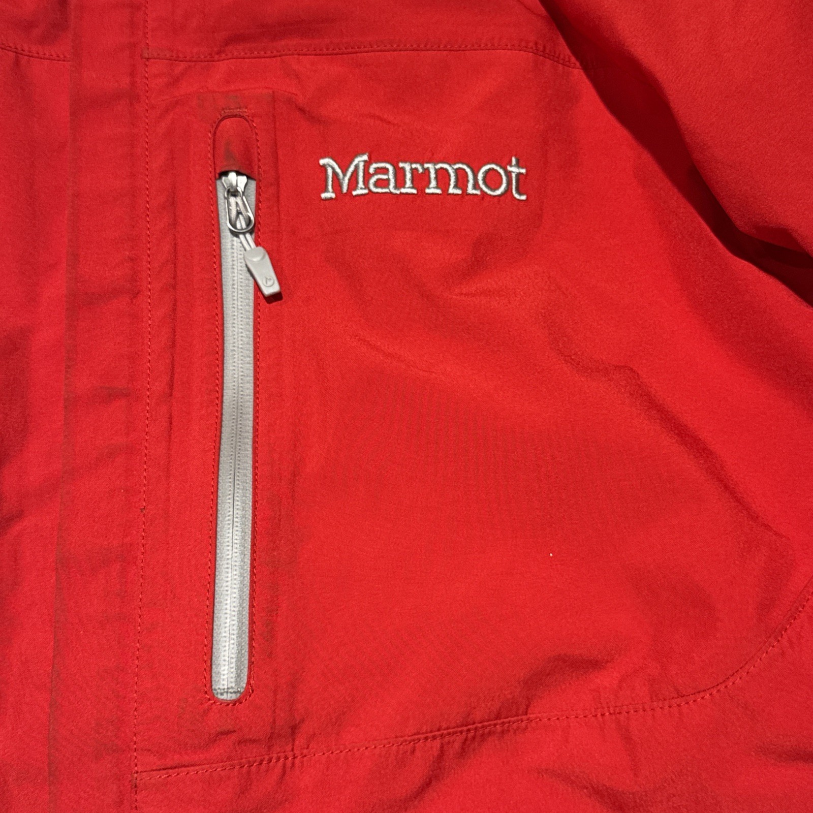 MARMOT Minimalist Gore-Tex Mens S/P Rain Parka/Jacket Red