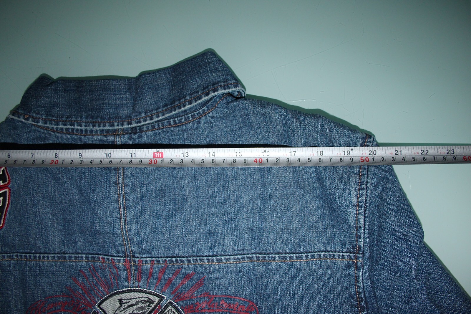 NEW G-Unit Men’s Denim Jacket Blue Jean Tools Of The Trade VTG Pit to Pit : 22″