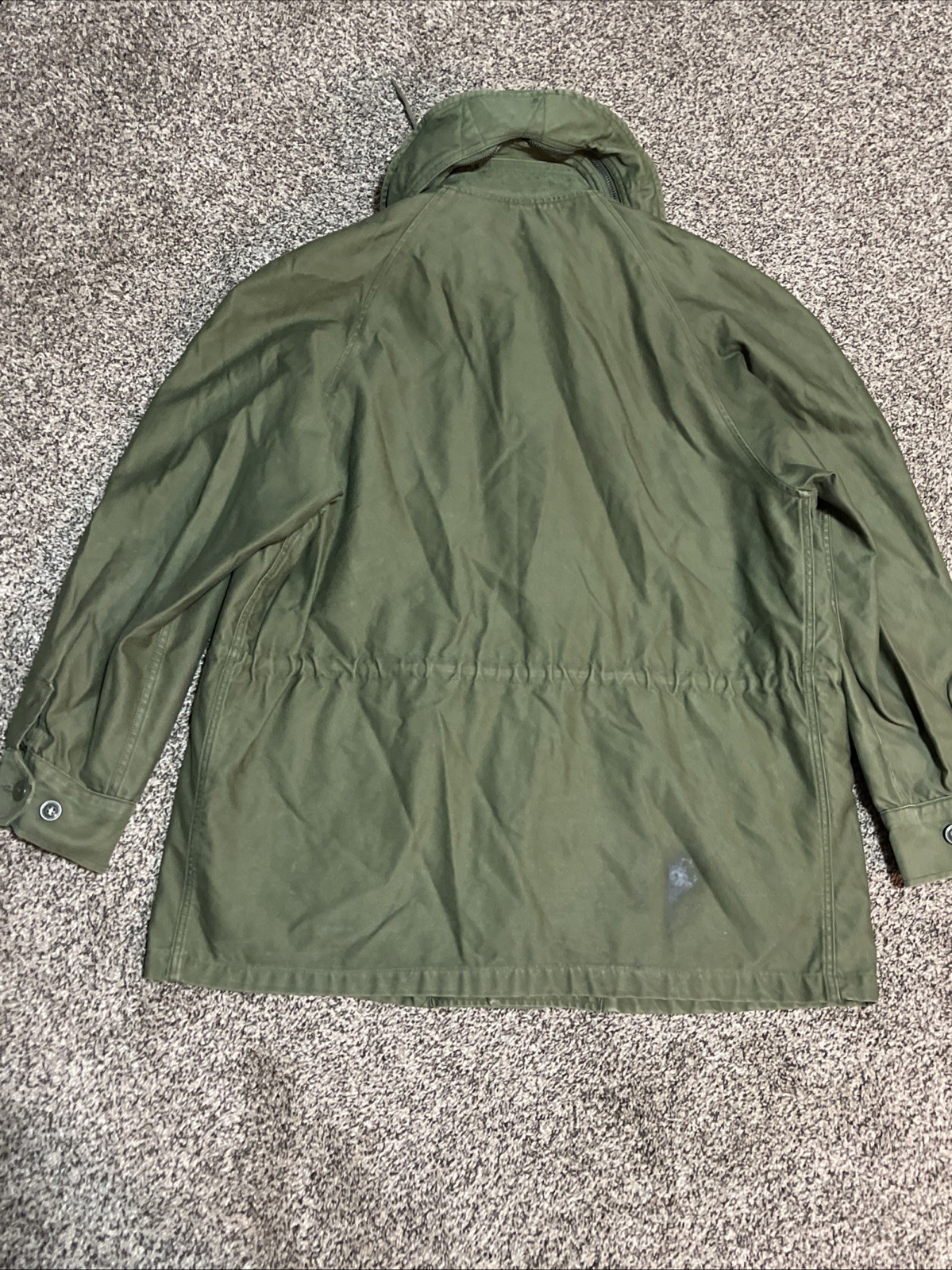 Vintage United States Air Force OG-107 Sateen Olive Green Jacket Sz Med Regular